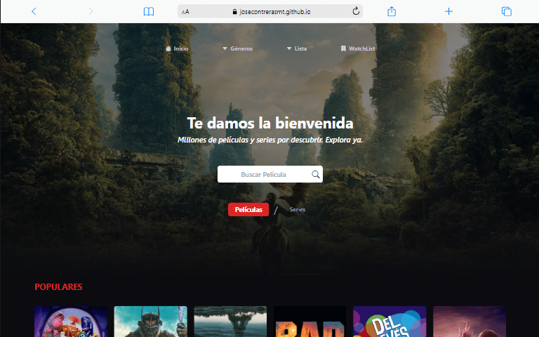 Películas y Series Populares